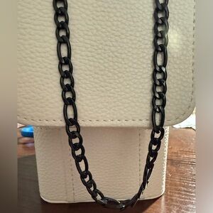 Black Rhodium Figaro Chain Necklace - 24 inches NWOT